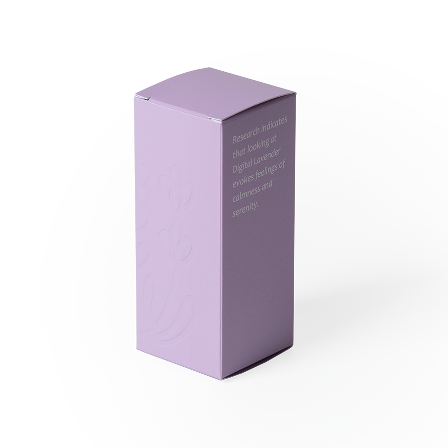 Customized Square Paperboard Anto Tuck End Bottom Box For Eyelas Packaging Purple Color