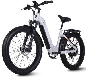 China Step Thru Electric City Bike 26 Inch Wheel 7 Speed 48V 17.5Ah Battery Capacity wholesale