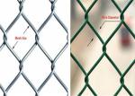 Diamond Hole Galvanized Chain Link Fence Highway Use