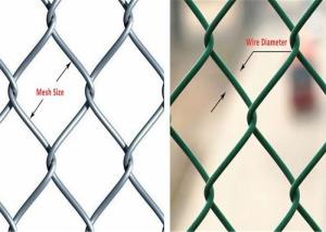 China Diamond Hole Galvanized Chain Link Fence Highway Use wholesale