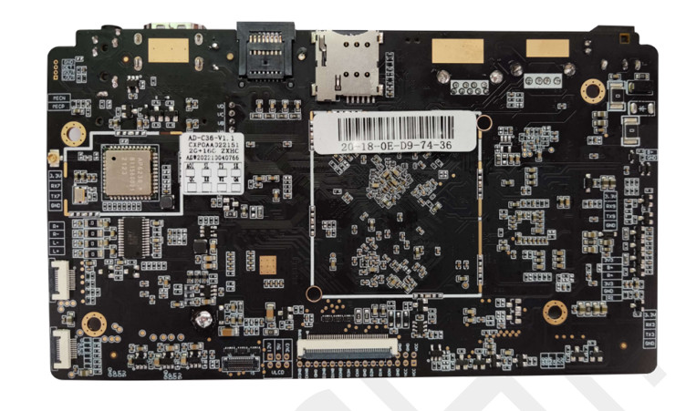 2GB RAM 32GB EMMC Embedded ARM Board Android 11 OS PCBA Motherboard RK3566 LCD Controller Android Board