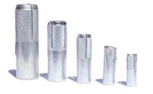 China Metric Plain Drop In Anchor , Half Knurled SS316 Stainless Steel Anchor wholesale