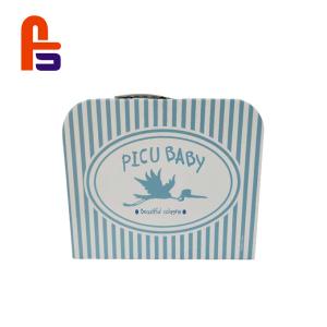 China Customized Mini Hot Stamping Surface Finishing Cardboard Suitcase Box wholesale