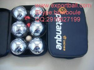 China petanque set in nylon bag with zip wholesale