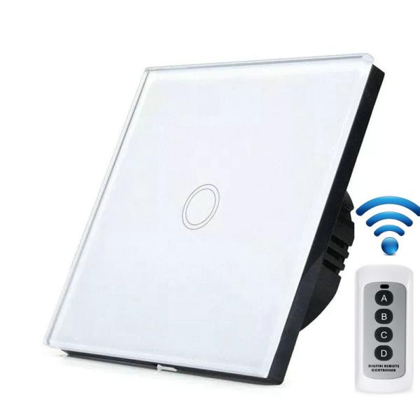 EU Standard Crystal Glass Panel Touch Screen light Switch 1 gang/2 gang/3gang