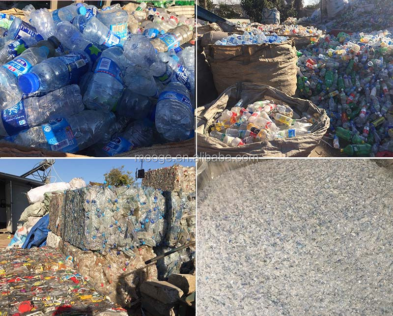 PET Recycling Plastic Dewatering Machine Drying Bottle Crusher
