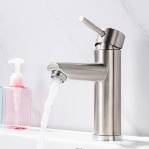 China Customized Logo Silver SUS304 Stainless Steel Faucet Easy To Install wholesale