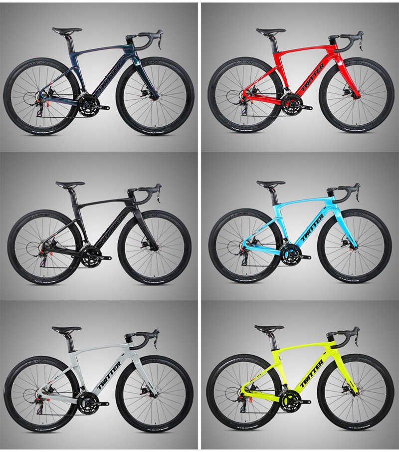 TWITTER T900 Carbon Fiber Road Bike Gravel Carbon Bike With Hydraulic Disc Brake
