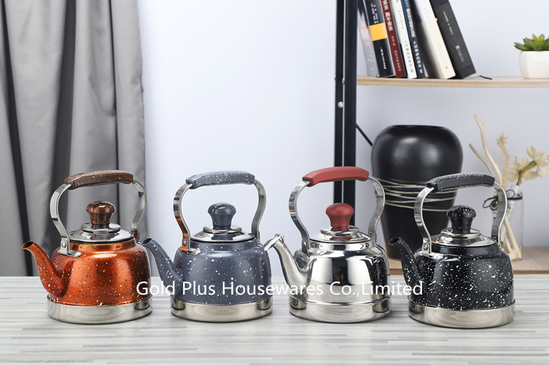 Home Appliances Safe Controllable Stainless Steel water Kettles Black Color Coffee Pot
