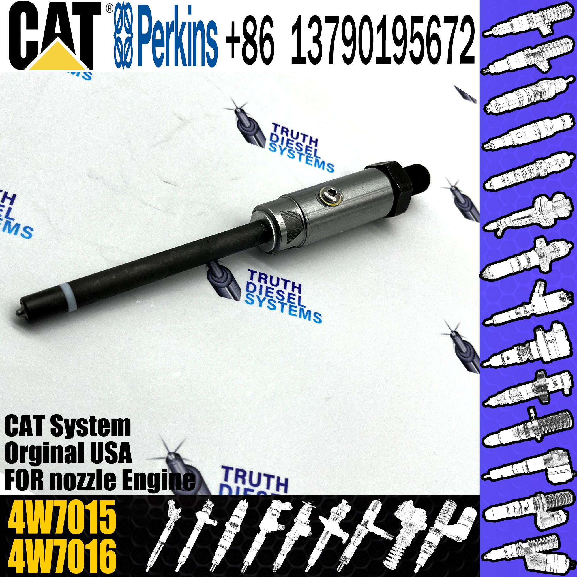3304 3406 3306 Fuel Injector Nozzles 4W7016 4W-7016 4W-7017 4W-7015 4W-7019 4W7015 4W7017 4W-7018