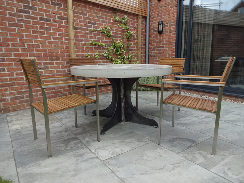High Strength Garden Outdoor Concrete Furniture GRC Concrete Bench Furniture