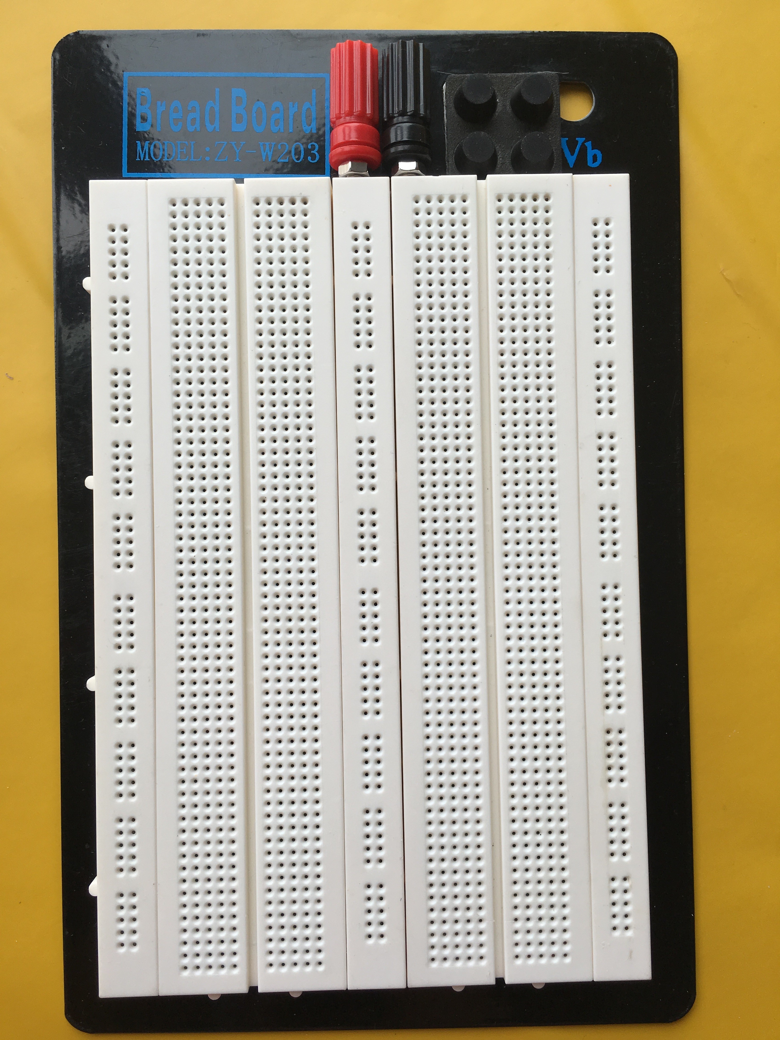 3A - 5A ABS Housing Round Hole Breadboard , White Large Solderless Breadboard