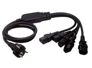 China European 3 Pin Male to 5X IEC 320 C13 Cord 1.5M wholesale
