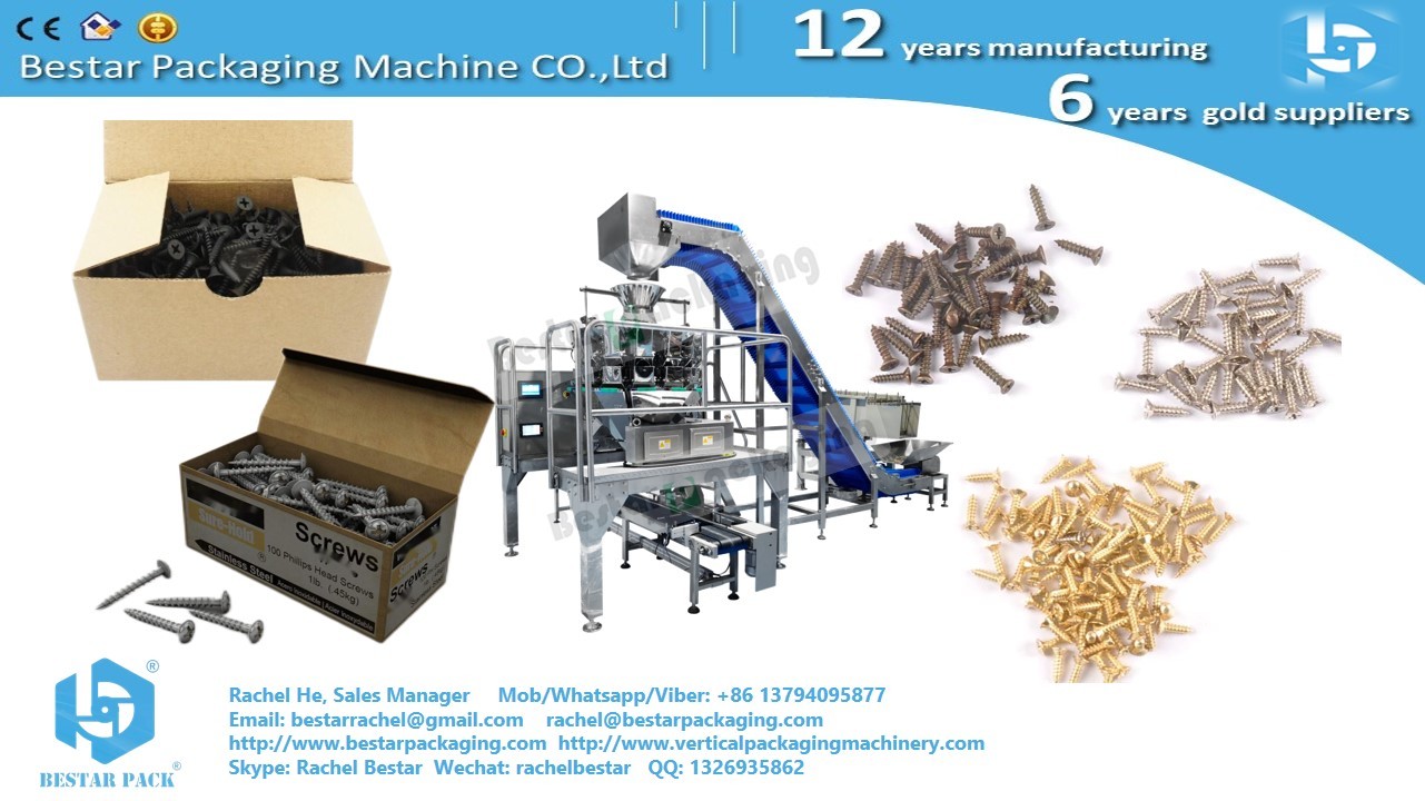 Packing solution for hardware nails packing in small box 250g-1000g