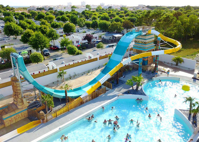 U Shaped Pendulum Water Park Slide Fiberglass Dp-Pen01 Anti Corrosion
