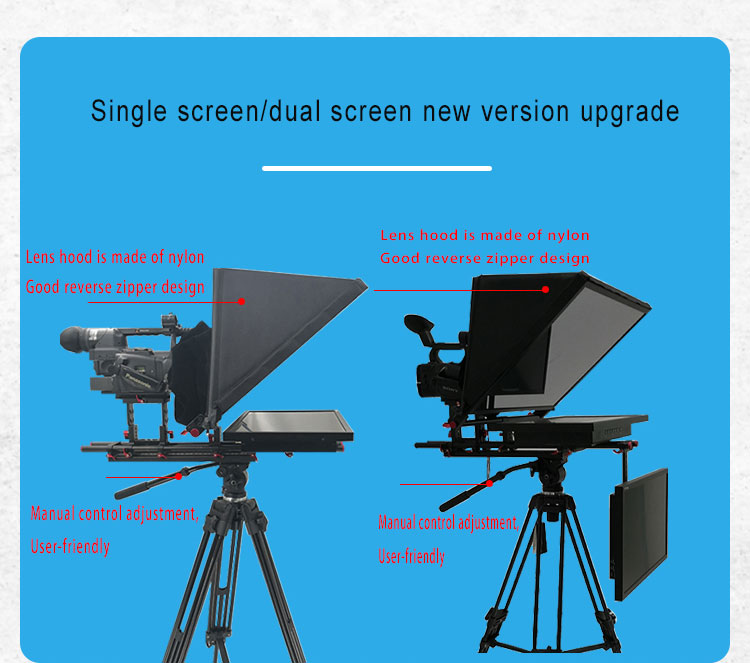 TYSTVideo Radio Broadcast Equipment Teleprompter with 24 inch Monitor Perfect Match