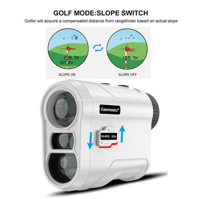 kaemeasu Hunting Range Finder Slope Scope Laser Distance Meter Telescope Multiple Modes Laser Rangefinders M800