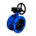 Ductile Iron Butterfly Valve Gearbox Flange End