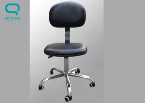 China Permanent Anti Static Black Cleanroom ESD Chairs Tilt Lock Controling wholesale