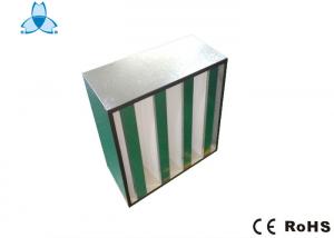 China Polyurethane Sealant V Bank Filter For Mid - Level Air Box System wholesale