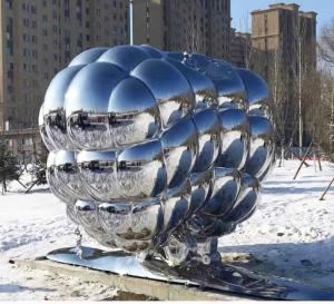 China ODM Modern Abstract Metal Sculpture Stainless Steel Metal Outdoor Decoration wholesale