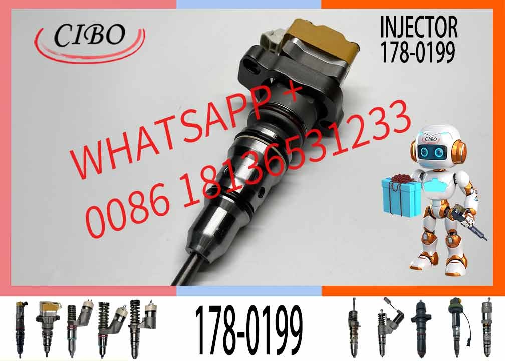 Diesel Engine Fuel Injector Excavator Accessories Diesel Motor Parts 178-0199 1780199 for 3126B 3126E 322C 322C