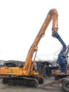 China Yellow Color Concrete Pile Driving Machine High Construction Efficiency wholesale