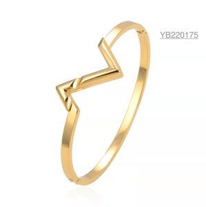 China Z Shaped Gold Buckle Bangle wholesale