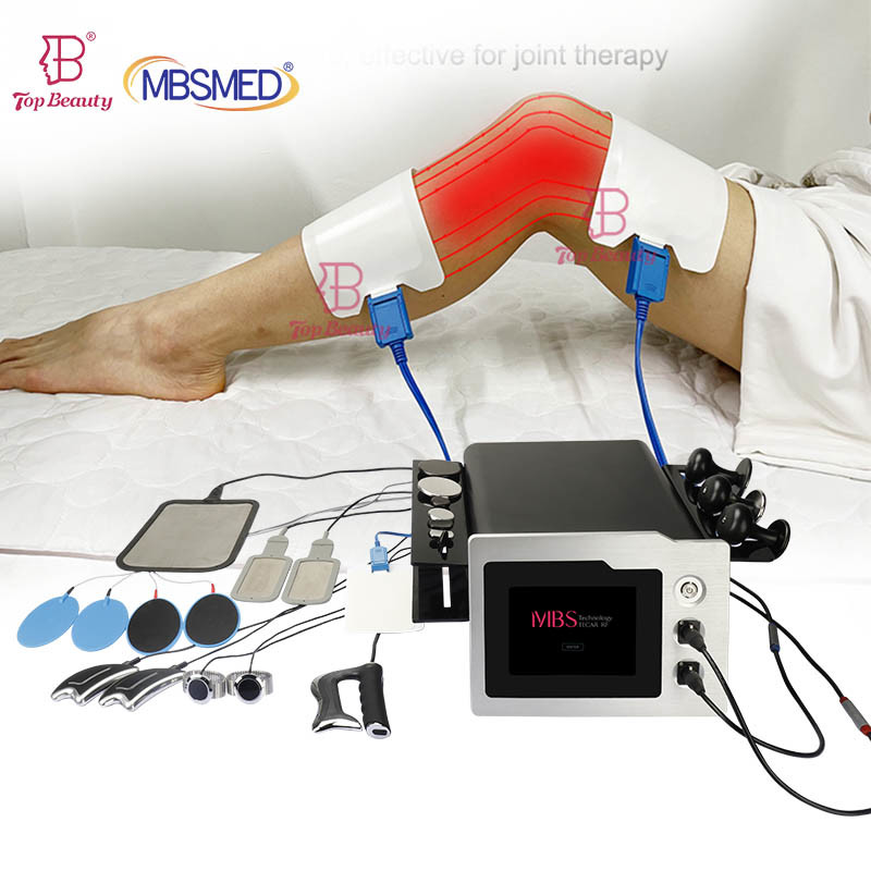 Smart Indiba 448khz 3 In 1 Ret Cet Tecar Physical Therapy Back Pain Relief RF Equipment Tecar Therapy Physiotherapy Machine