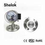 Diaphragm seal electric contact flange type dry pressure gauge manometer