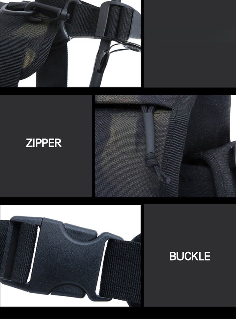600D Nylon Outdoor Training Leg Bag Backpack For Camping with Nylon Lining Material