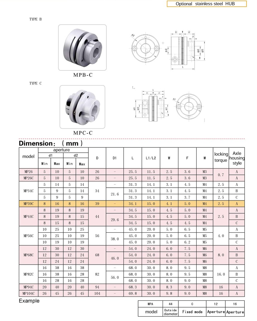 Diaphragm Coupling