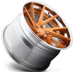 High Polish Lips 2 Piece Forged Wheels For Audi RS6 20inch Brush Gold Custom