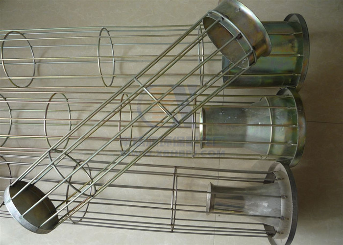 Dust / Liquid Filter Bag Cage Industrial Steel Dust Collector Cages