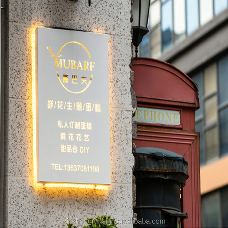 Wholesale Custom Snap Frame Led Backlit Light Box Signboard Wall Mounted Light Box