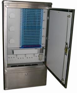 China Waterproof Stainless Steel 576 Fiber Optic Street Cabinet wholesale