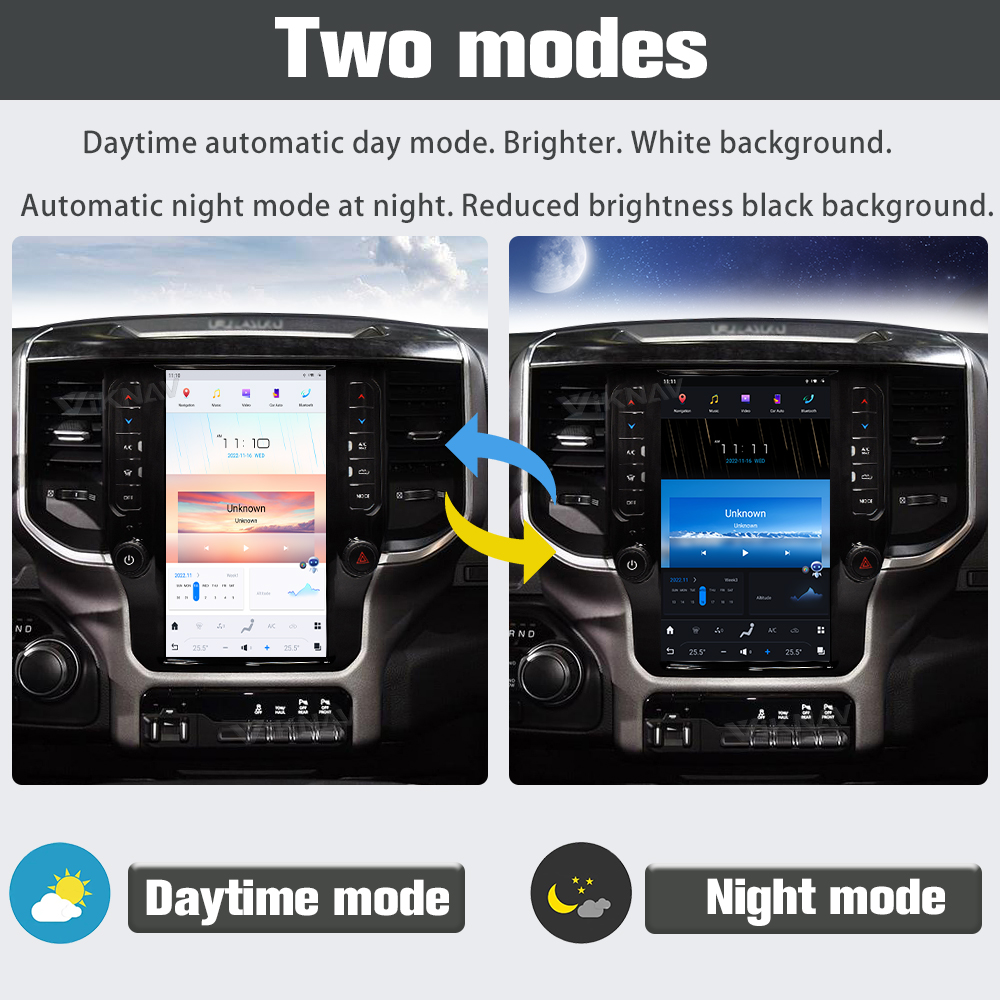 Android 11 Head Unit For Dodge Ram 20-23 Car Radio 11.8 Inch Touch Screen