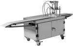 Bread Production Equipment , Thrice Rolling Pastry Production Line For Fried