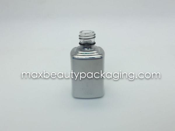 thick and strong powder coating gel polish bottle UV metallic silver color