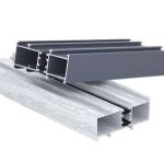 T5 Aluminium Door Profiles White Powder Coating 0.8mm Thickness