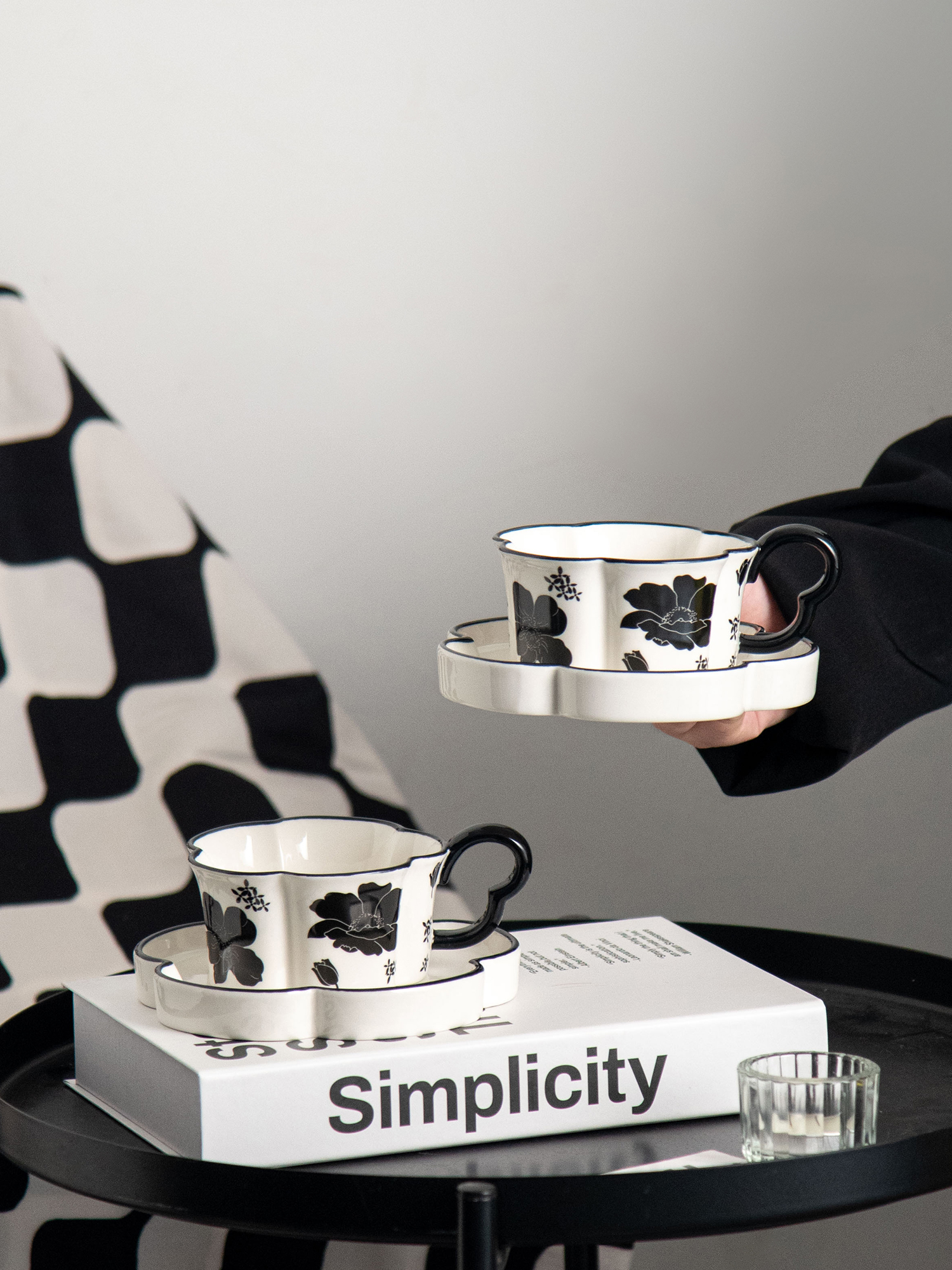 Romantic Ceramic Tailcoat Series Coffee Cup And Saucer Set Ideal For Drinkware Type