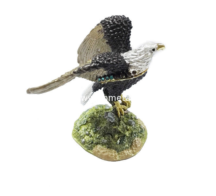 bird trinket jewelry box eagle bird jeweled animal boxes bird bejewelled boxes
