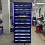 Metal Cigarette Cabinet Stand Cigarette Rolling Machine Tobacco Display Rack For