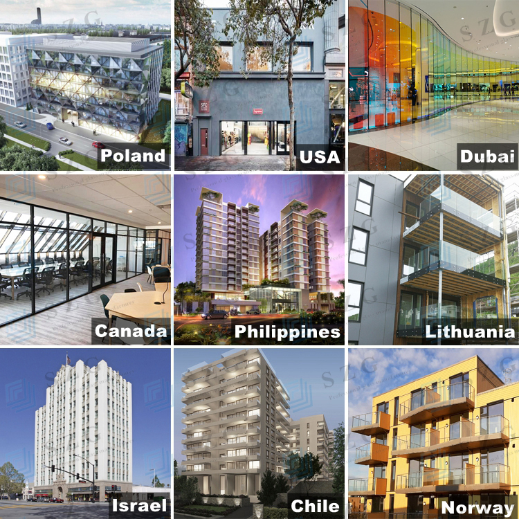 Stable Tempered Glass Balcony Balustrade Glass U Channel System With Aluminum Handrail