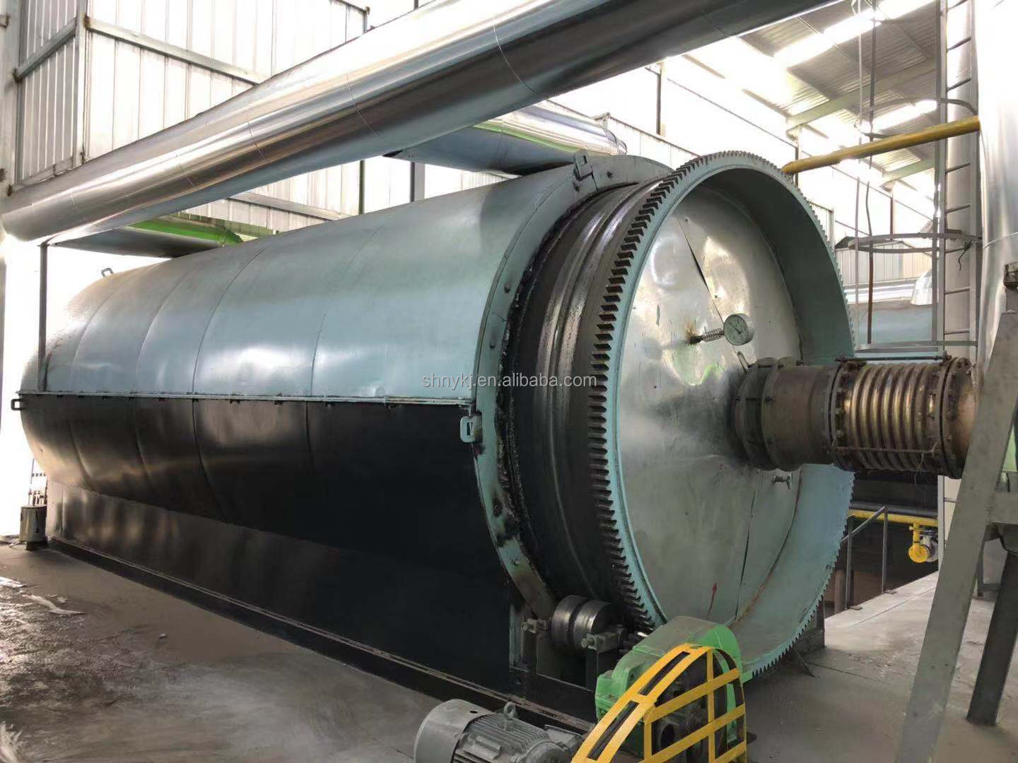 Engineer Guided Installation Pyrolysis Plant for Recycle Waste Tire Tyre Plastic Sludge