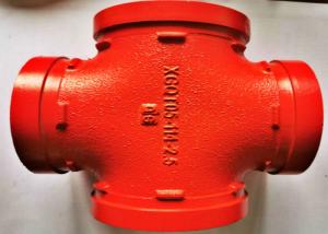 China 2.5Mpa Grooved Cross Tee Fire Fighting Pipe Fittings DIN2950 wholesale