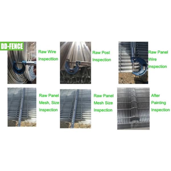 Galvanized Clear View Anti Climb Security Fencing For Airports Prisons Train Stations