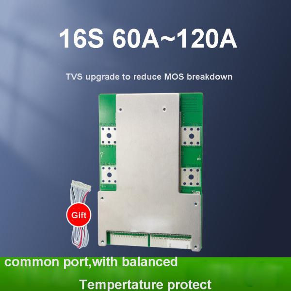 100A 120A 80A Common Port BMS 60v 16S 17s 48v FR-4 Material