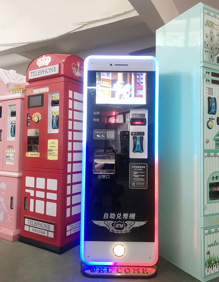 Automatic Coin Changer Machine Automatic Bill Exchange Arcade Game Token Coin Change Machine