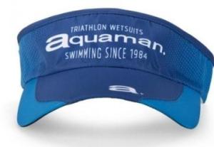China Adult Running Visor Triathlon Cap Cotton Twill Polyester Mesh Material wholesale